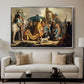 David with Goliath's Head in front of Saul, for Rembrandt, 1627 - Floater Framed Canvas Print