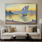 The Port at Sunset, Opus 236, Saint Tropez, 1892 - Floater Framed Canvas Print