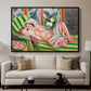 Odalisque Couchée Aux Magnolias, c. 1923 - Floater Framed Canvas Print