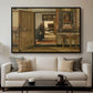 Interior of the Terninck Institution in Antwerp, 1884 - Floater Framed Canvas Print