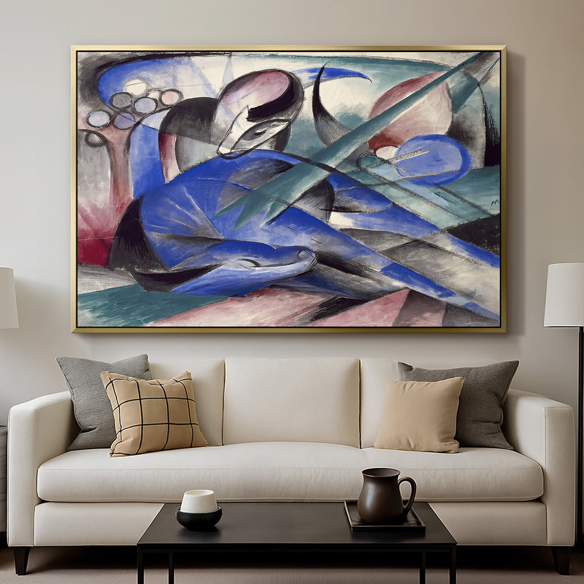 Dreaming Horse, 1913 - Floater Framed Canvas Print