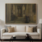 Interior of a Church, 1871 - Floater Framed Canvas Print