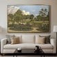 The Painter's Garden at Saint-Privé, 1886 - Floater Framed Canvas Print