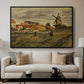 The Potato Harvest, c. 1875 - Floater Framed Canvas Print