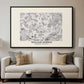 Fleurs, 1866 (Morris Inspired) - Floater Framed Canvas Print