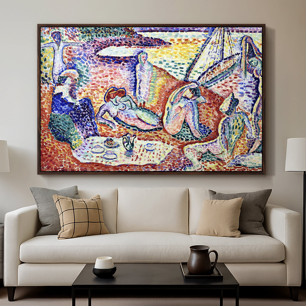 Luxe, Calme et Volupté, 1904 - Floater Framed Canvas Print