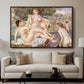 The Large Bathers, 1884-1887 - Floater Framed Canvas Print