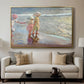 The Three Sisters on the Beach, 1908 - Floater Framed Canvas Print