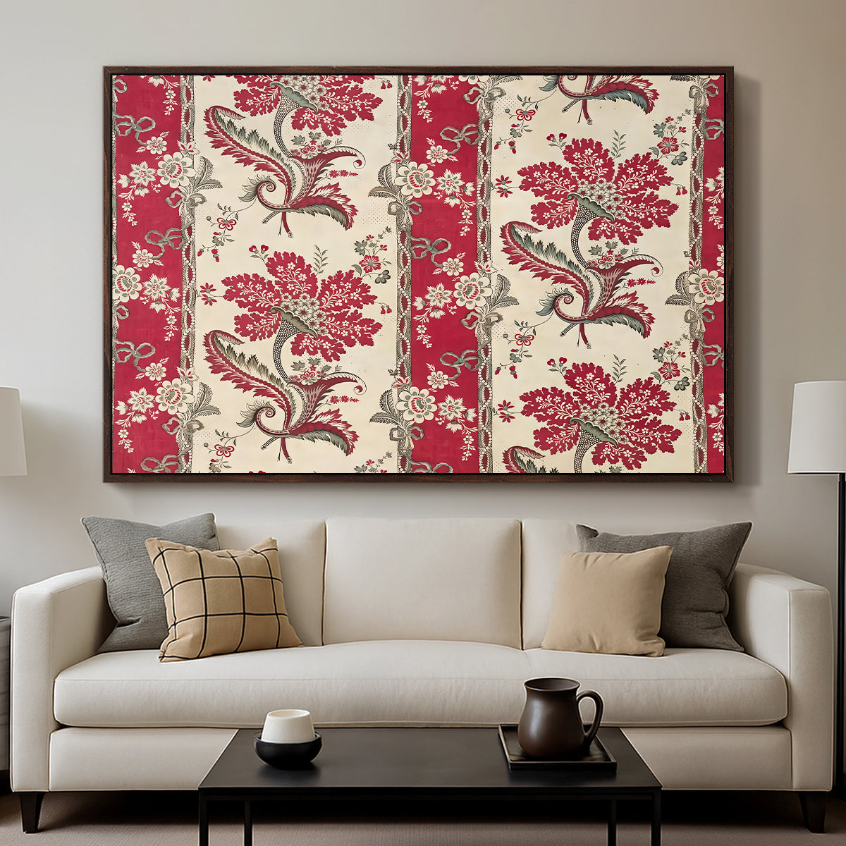 The Flowering Cornucopia (La Corne Fleurie), c. 1789-1850 - Floater Framed Canvas Print