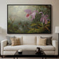 Two Sun Angel Hummingbirds on a Branch, c. 1890-1904 - Floater Framed Canvas Print