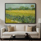 Field with Irises near Arles, 1888 - Floater Framed Canvas Print