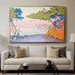 Golfe Juan, 1896 - Floater Framed Canvas Print