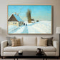Shoveling Snow on a Beautiful Winter Day, c. 1898 - Floater Framed Canvas Print