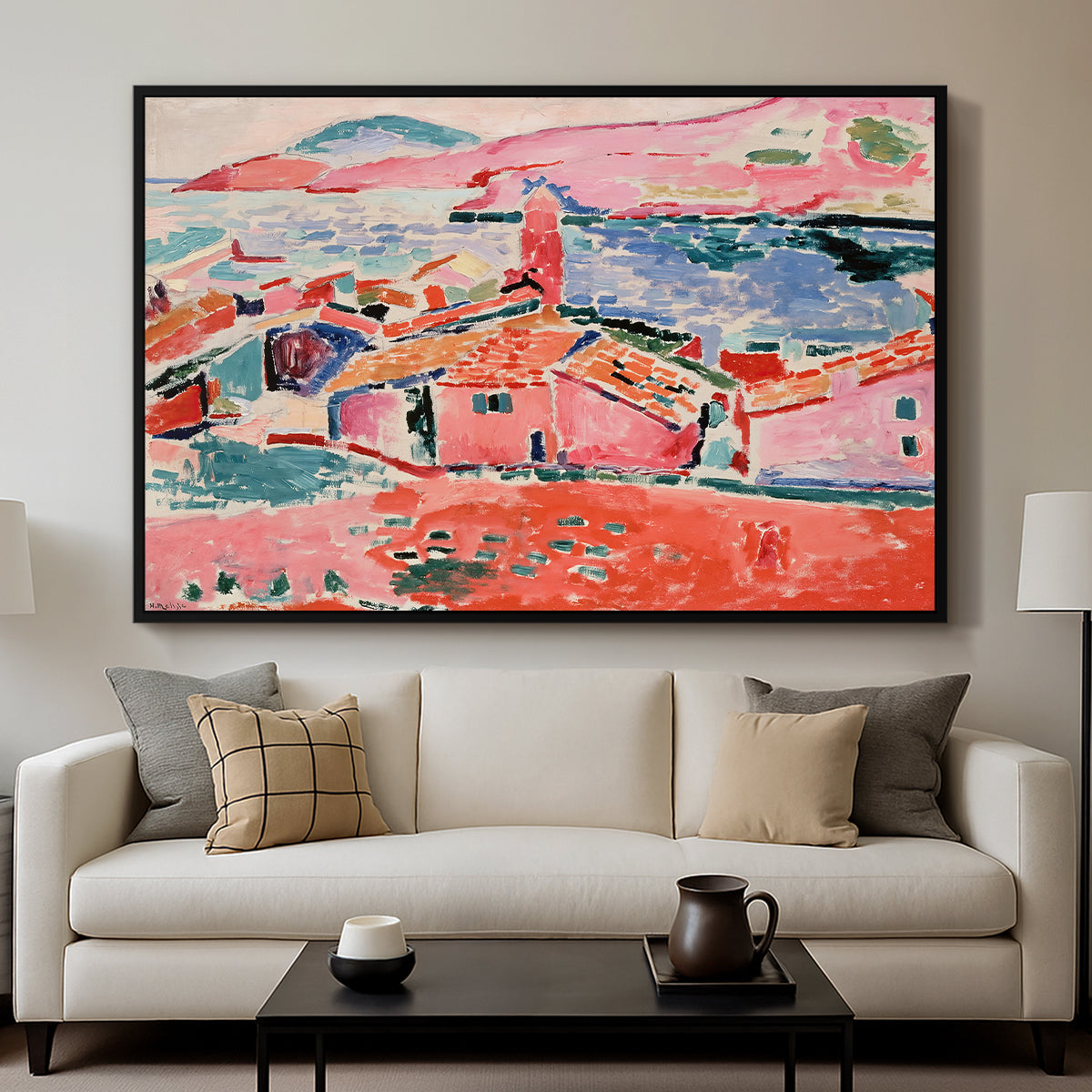 View of Collioure, 1905 - Floater Framed Canvas Print