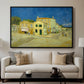 The Yellow House (The Street), 1888 - Floater Framed Canvas Print