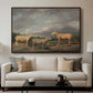 Ryelands Sheep, the King's Ram, the King's Ewe and Lord Somerville's Wether, c. 1801-1807 - Floater Framed Canvas Print
