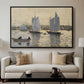 Two Schooners, Gloucester, c. 1880 - Floater Framed Canvas Print