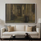 Interior of a Church, 1871 - Floater Framed Canvas Print