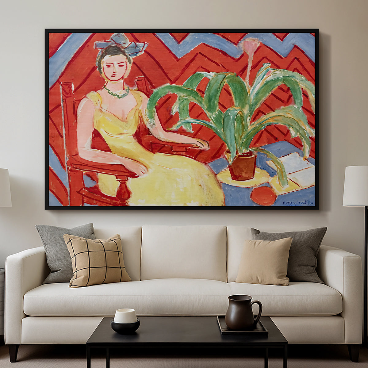 Michaella, 1943 - Floater Framed Canvas Print