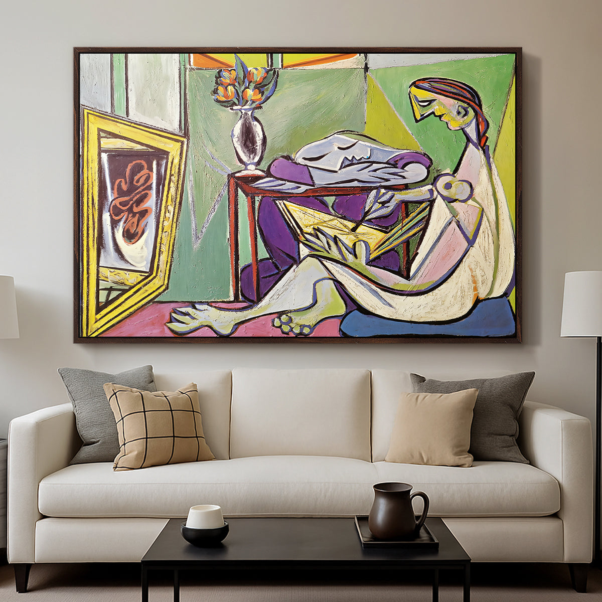 The Muse, 1935 - Floater Framed Canvas Print