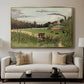 The Chair Factory at Alfortville, 1897 - Floater Framed Canvas Print