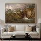 Parham Mill, Gillingham, 1826 - Floater Framed Canvas Print