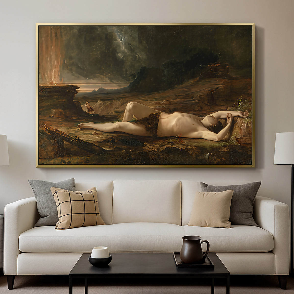 The Dead Abel, 1832 - Floater Framed Canvas Print