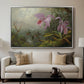 Two Sun Angel Hummingbirds on a Branch, c. 1890-1904 - Floater Framed Canvas Print