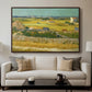 The Harvest, 1888 - Floater Framed Canvas Print