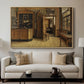 The Old Inn 'Het Loodshuis' in Antwerp, 1877 - Floater Framed Canvas Print