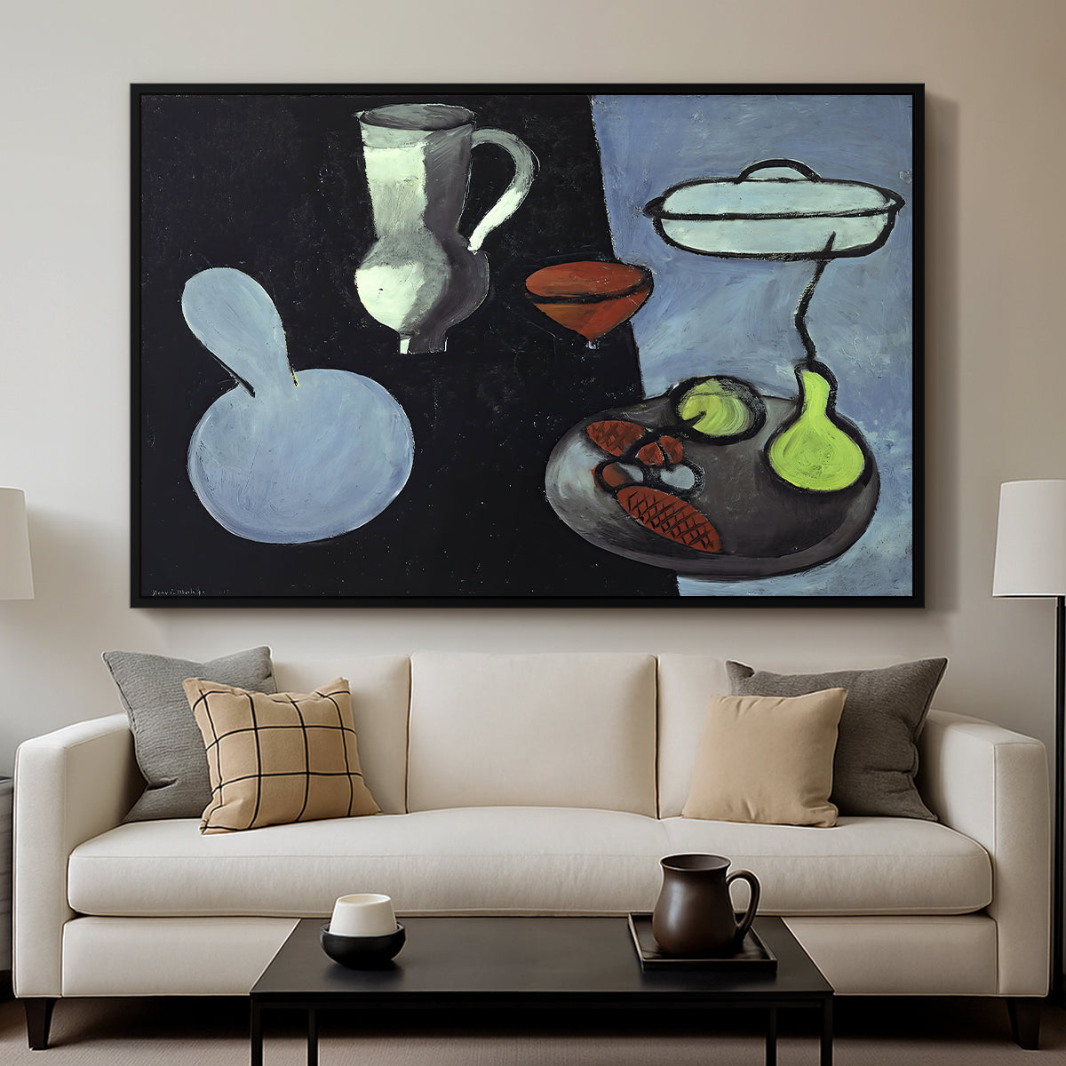 The Gourds (Les coloquintes), 1916 - Floater Framed Canvas Print