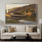 Landingsbrygge Husvik, Drøbak, 1875 - Floater Framed Canvas Print