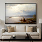 On the Banks of the Chiemsee, 1871 - Floater Framed Canvas Print