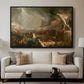 The Course of Empire: Destruction, 1836 - Floater Framed Canvas Print