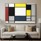 Composition with Yellow, Red, Black, Blue, and Gray, 1920 - Floater Framed Canvas Print
