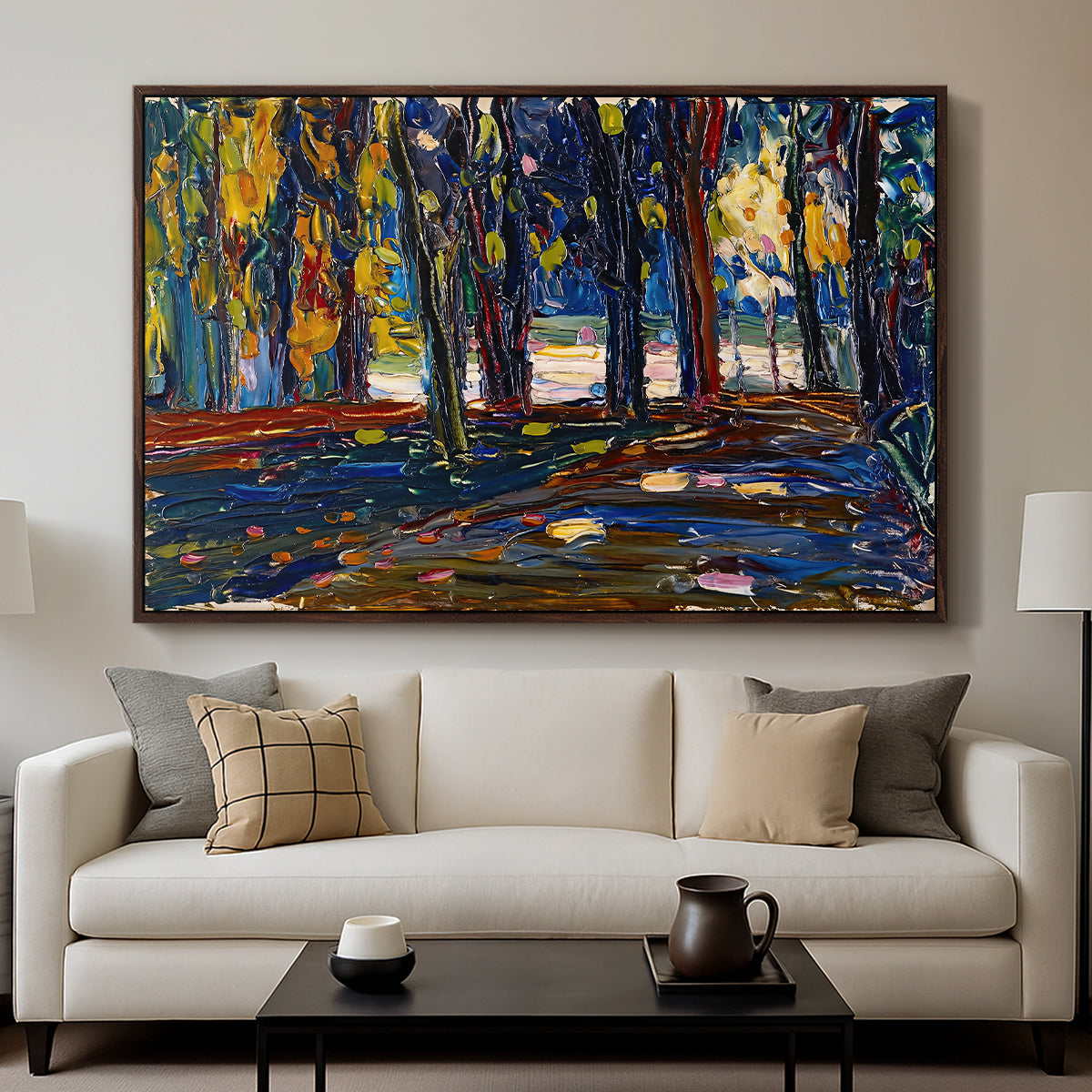 Autumn Study, 1908 - Floater Framed Canvas Print