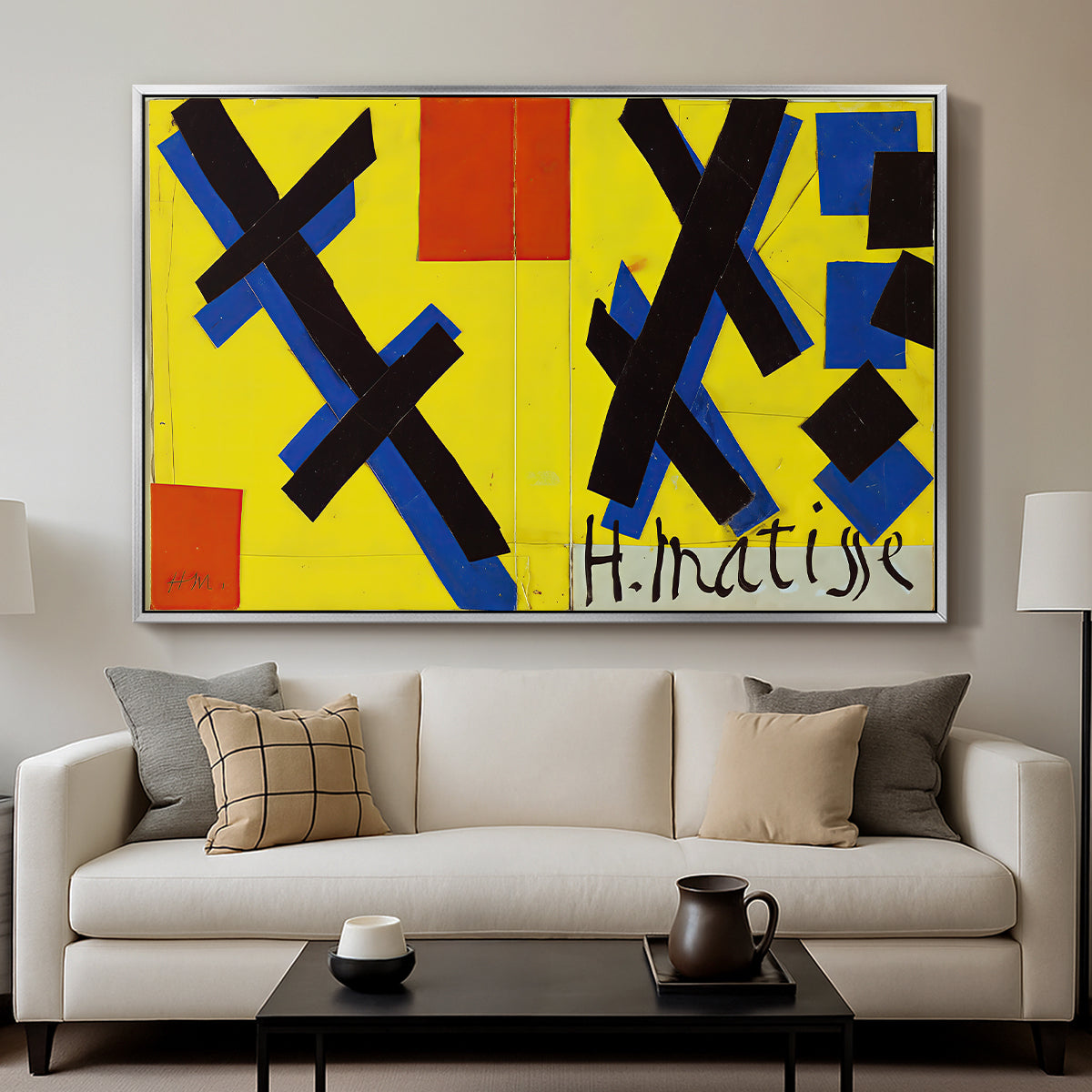Cover Design for Matisse: His Art and His Public, 1951 - Floater Framed Canvas Print