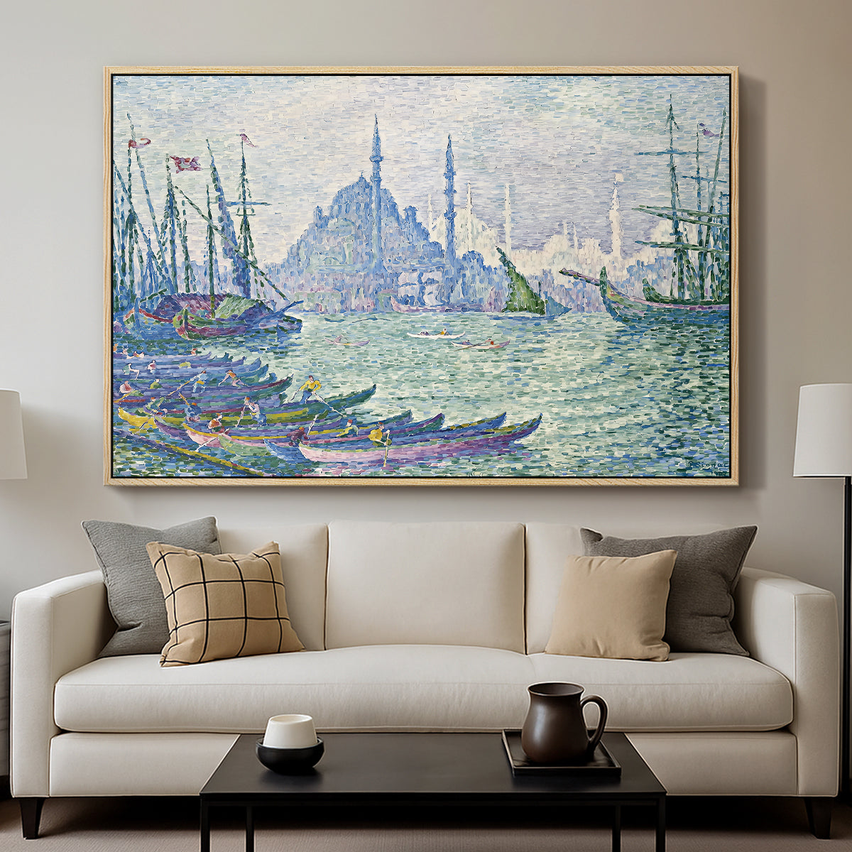 The Golden Horn, Minarets, 1907 - Floater Framed Canvas Print