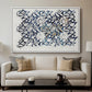 Watercolour for Printed Fabric Design: Wey, c. 1882-1883 - Floater Framed Canvas Print