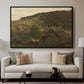 Landscape from Ebersteinburg in Baden, 1876 - Floater Framed Canvas Print