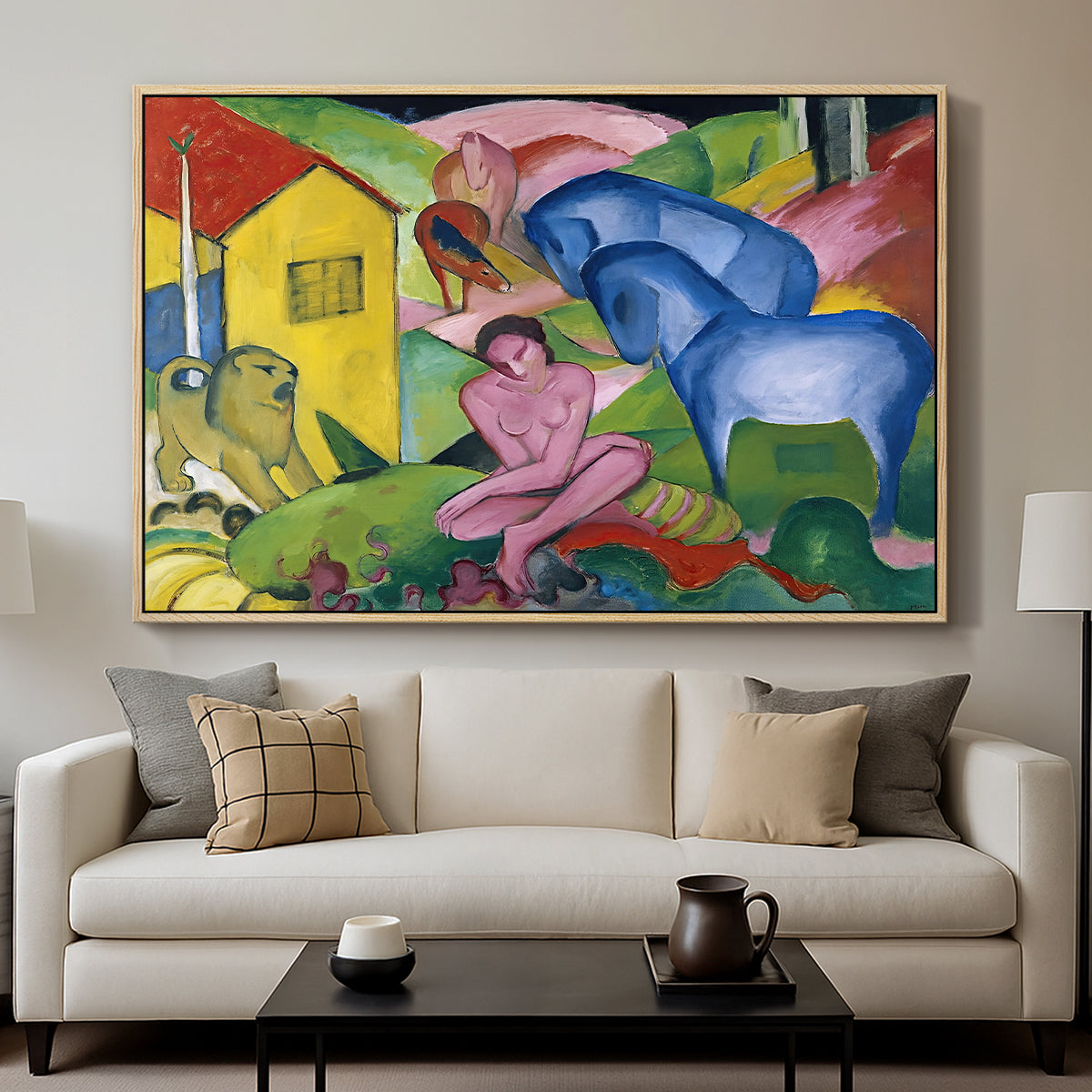The Dream, 1912 - Floater Framed Canvas Print