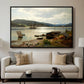 By the Water, 1876 - Floater Framed Canvas Print