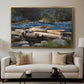 Hudson River, 1892 - Floater Framed Canvas Print