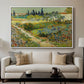 Garden at Arles, 1888 - Floater Framed Canvas Print