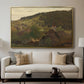 Landscape from Ebersteinburg in Baden, 1876 - Floater Framed Canvas Print