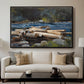 Hudson River, 1892 - Floater Framed Canvas Print