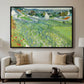 Vineyards at Auvers, 1890 - Floater Framed Canvas Print