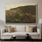 Landscape from Ebersteinburg in Baden, 1876 - Floater Framed Canvas Print