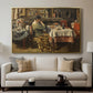 The Meal (De maaltijd), c. 1885 - Floater Framed Canvas Print