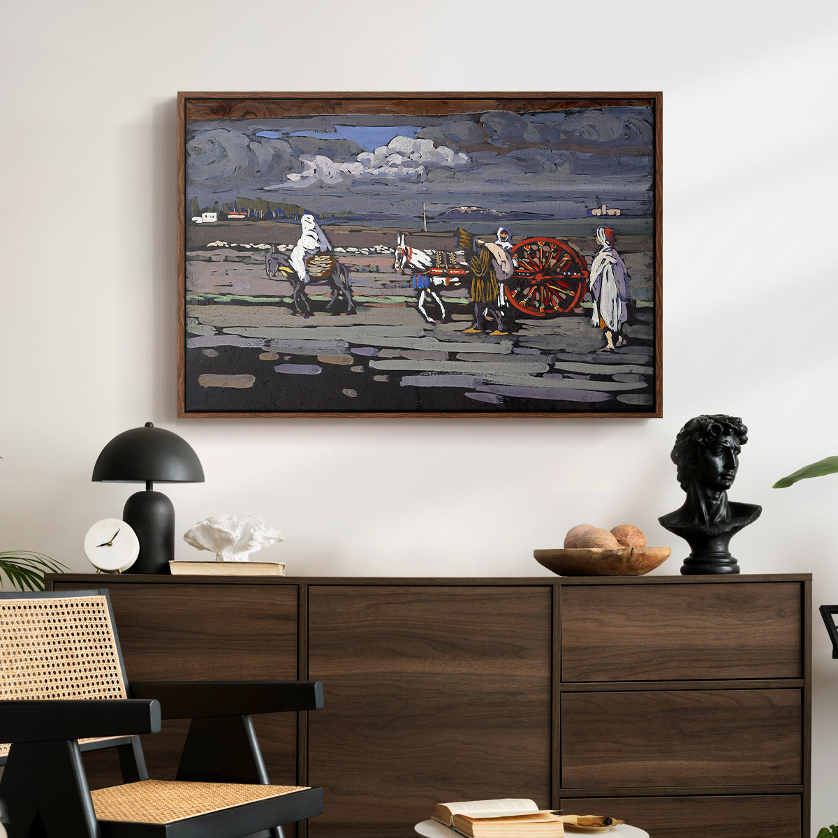 Country Road (Landstrasse), 1905 - Floater Framed Canvas Print